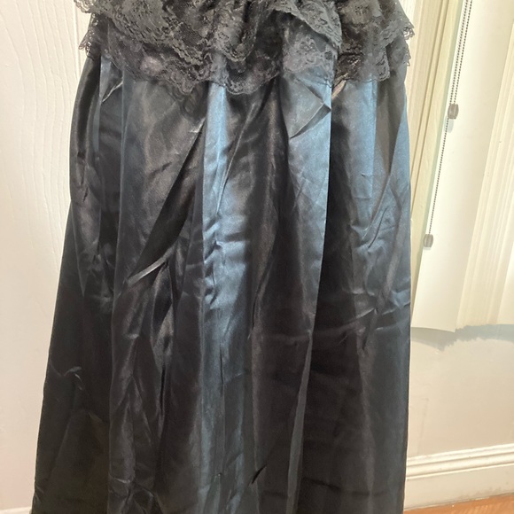 🎃NWT DOSE black sleeveless maxi  gothic 3 different fabrics dress XL - Picture 7 of 16